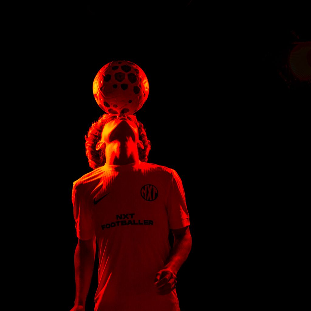 NXT footballer head control ball