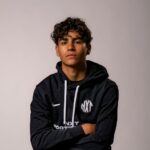 NXT footballer in hoodie