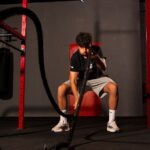 NXT footballers training in gym